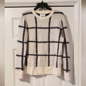 Windowpane sweater